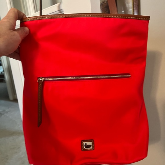 Dooney and Bourke Flapover Crossbody Red New with Tags - Picture 2 of 10